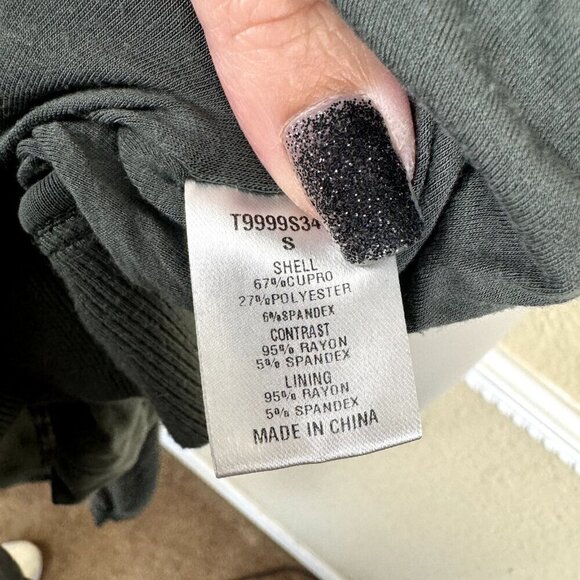 Tart Women’s Olive Green Bomber Jacket Size Small Grunge Light Weight Casual - Picture 6 of 9